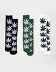 HUF 3 Pack Essentials Plantlife Mens Crew Socks image number 1