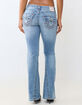 TRUE RELIGION Joey Low Rise Super T Flap Womens Flare Jeans image number 4