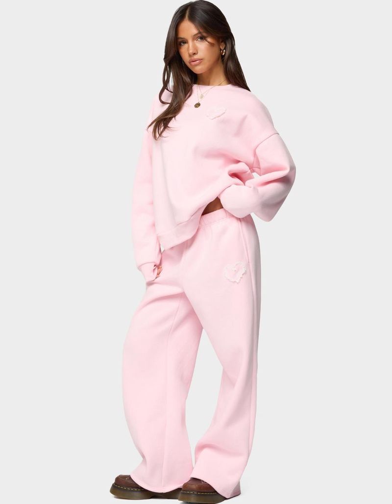 EDIKTED Love Edikted Wide Leg Sweatpants image number 3
