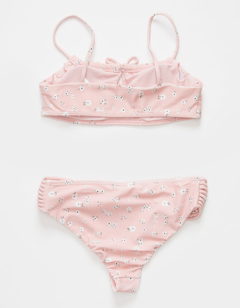 FULL TILT Floral Tie Front Girls Bikini Set image number 1