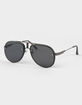 RSQ Metal Matte Olive Aviator Sunglasses image number 1