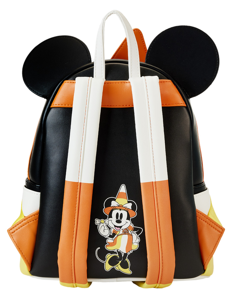 LOUNGEFLY x Disney Minnie Mouse Candy Corn Cosplay Mini Backpack image number 3