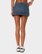 EDIKTED Asymmetric Denim Wrap Skort image number 5