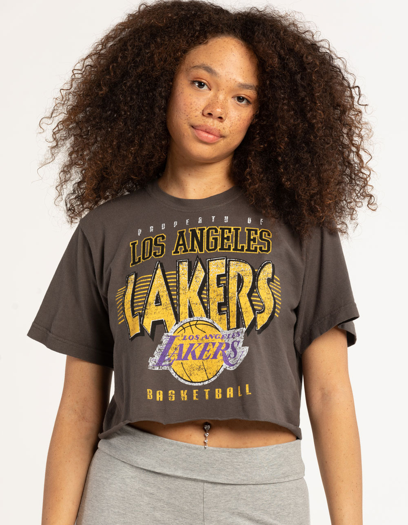 LOS ANGELES LAKERS Womens Crop Tee image number 0