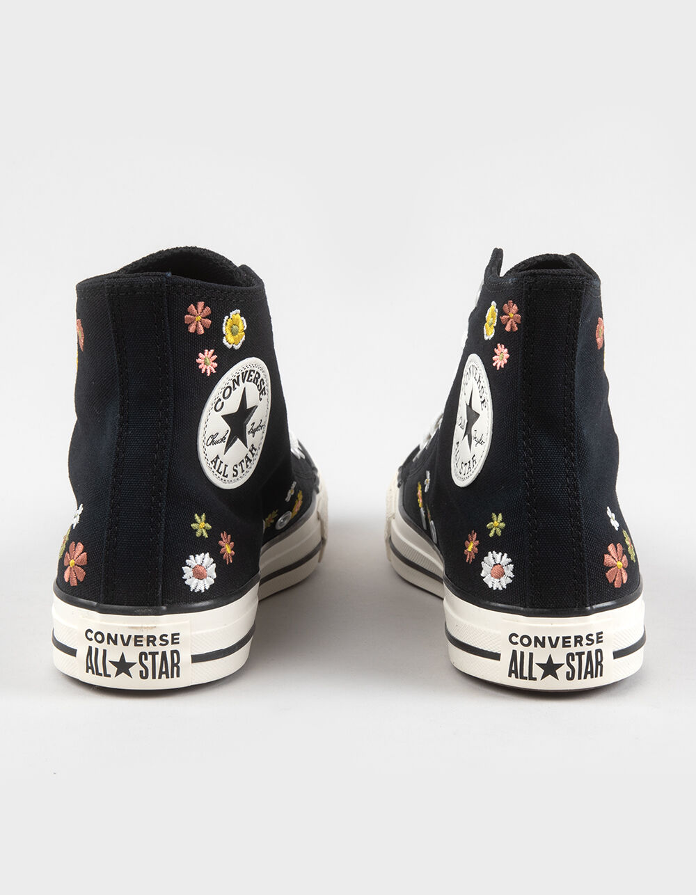 CONVERSE All Star Flower Power Womens High Top Shoes - BLACK - 9