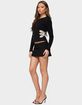 EDIKTED Contrast Cut Out Long Sleeve Top image number 4