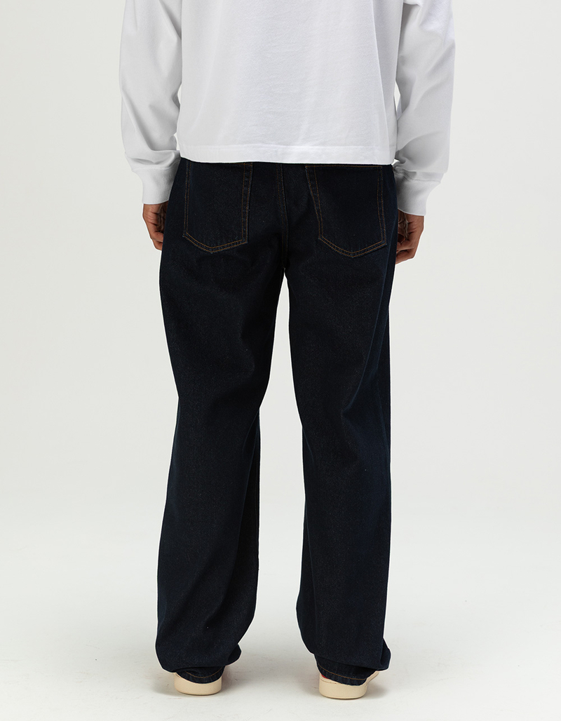 RSQ Mens Loose Dark Rinse Jeans image number 4