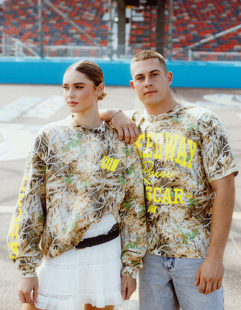 TILLYS x NASCAR Camo Mens Boxy Tee image number 5