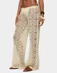 EDIKTED Amrita Baggy Crochet Pants image number 2