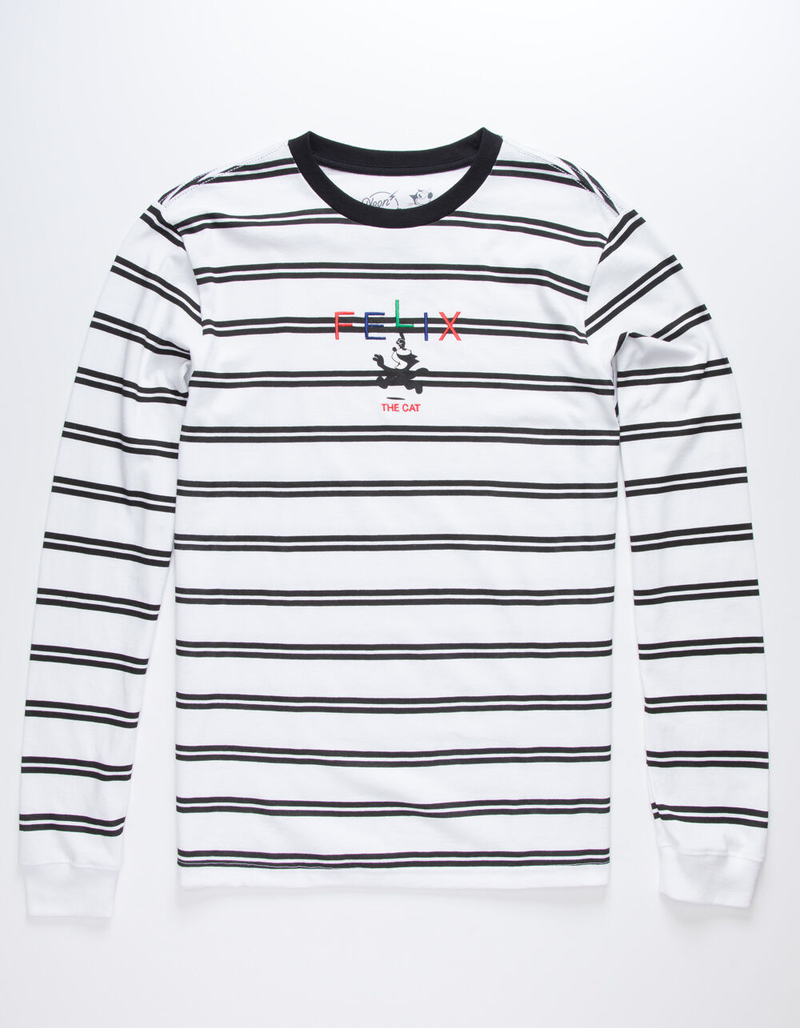 NEON RIOT Felix Stripe Mens T-Shirt image number 1