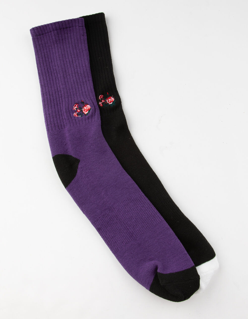 BLUE CROWN 2 Pack Roses Mens Crew Socks image number 0