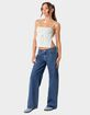 EDIKTED Raelynn Washed Low-Rise Womens Jeans image number 3
