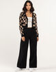 RSQ Womens Checkered Crop Cardigan image number 4
