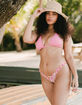 FULL TILT Floral High Leg Cheekier Bikini Bottoms image number 5
