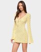 EDIKTED Brie Cut Out Crochet Mini Dress image number 1