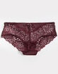 FULL TILT All Over Lace Chocolate Bikini Panties image number 2