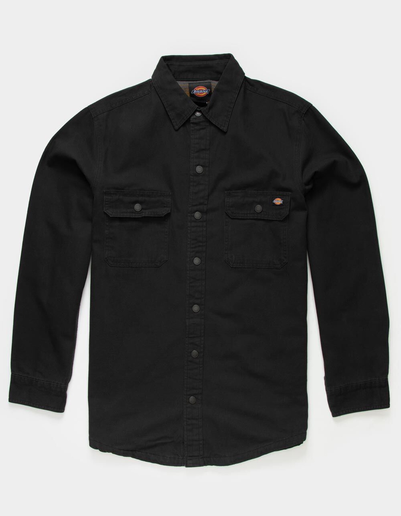 DICKIES Flannel Lined Mens Duck Shacket image number 0