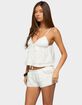 EDIKTED Kaydee Studded Textured Woven Babydoll Top image number 1
