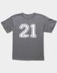 COLLEGIATE 21 Distressed Unisex Kids Tee image number 1