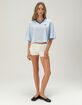 NIKE Womens Crop Mesh Jersey image number 2