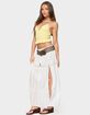 EDIKTED Evy Embroidered Peplum Scrunch Top image number 4