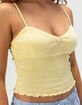 FULL TILT Pointelle Charm Womens Cami image number 5