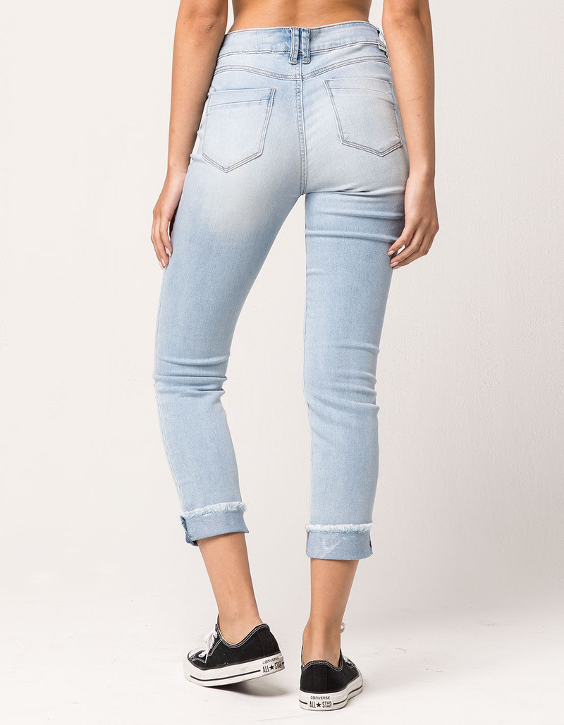 SKY AND SPARROW Ripped Womens Mom Jeans image number 2