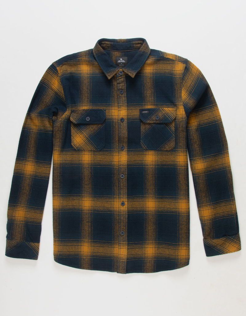 Rip Curl Men's Mod Cali Flannel Shirt Light Navy