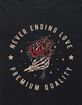 SKELETON Never Ending Love Unisex Kids Tee image number 2