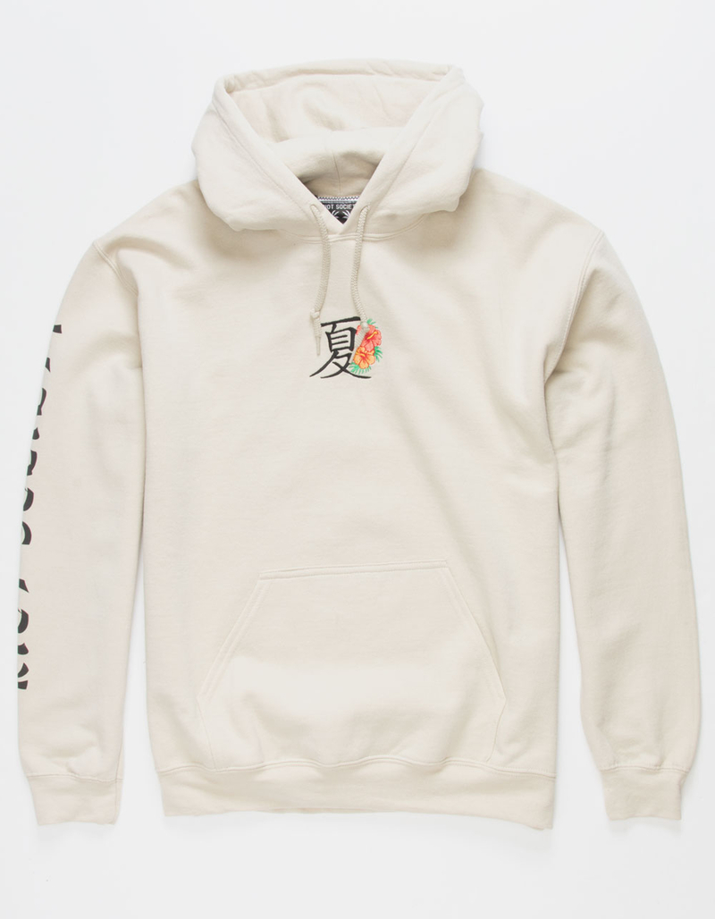 RIOT SOCIETY Kanji Floral Mens Hoodie image number 0
