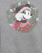 DISNEY Minnie Wreath Unisex Holiday Sweatshirt image number 2