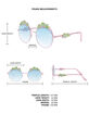 SANRIO Hello Kitty Cinnamoroll Strawberry Fields Sunglasses image number 6