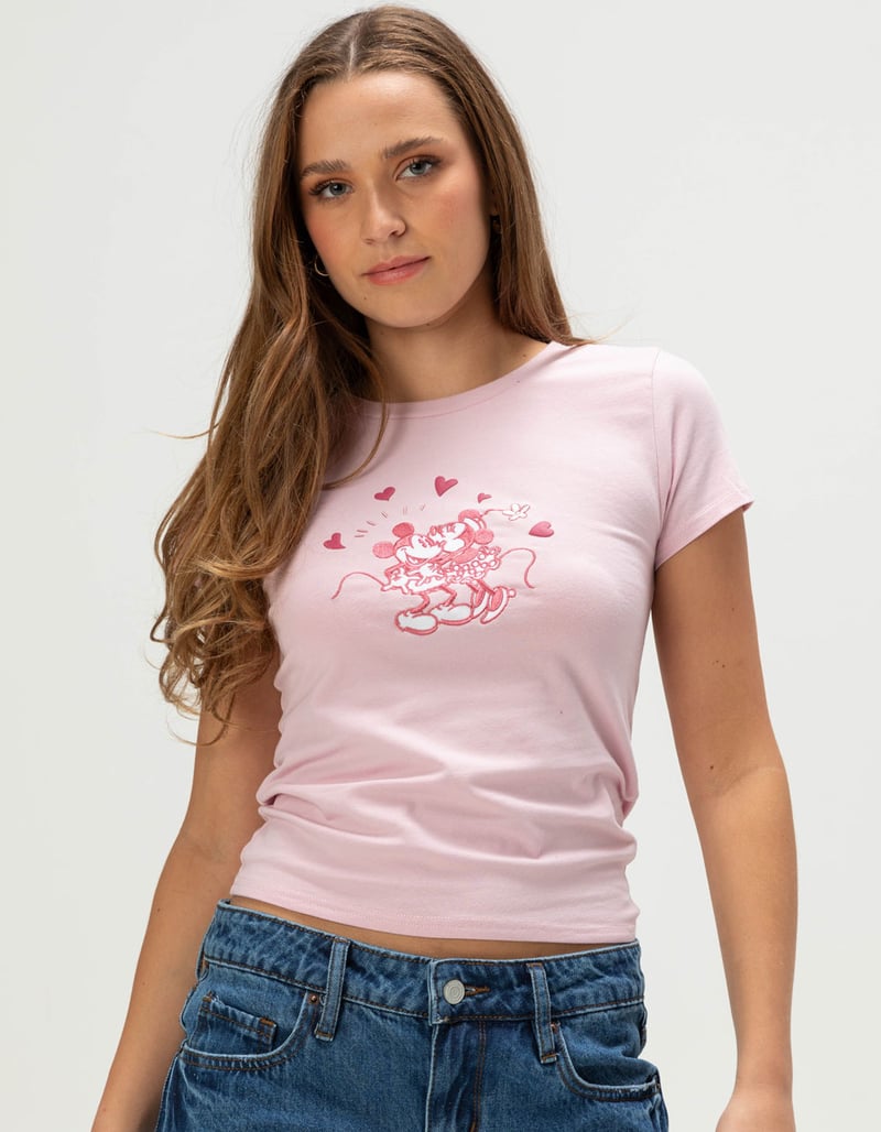 RSQ Disney Minnie Mouse Womens Baby Tee image number 0