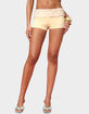 EDIKTED Chic Barbie&trade; Sequin Foldover Shorts image number 1
