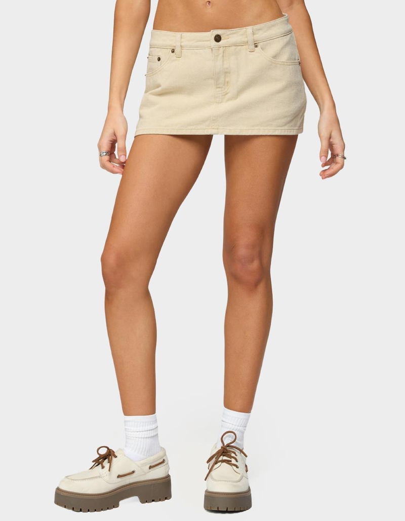 EDIKTED Camelia Denim Mini Skort image number 0