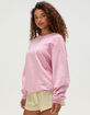 RSQ Womens Malibu Embroidered Crewneck Sweatshirt image number 3