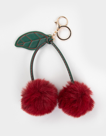 FULL TILT Furry Cherry Bag Charm Primary Image
