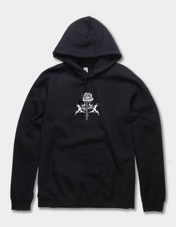 ROSE Grunge Rose Unisex Hoodie Primary Image