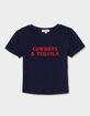 WESTERN Cowboys & Tequila Womens Baby Tee image number 2