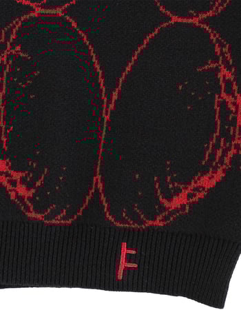 FORMER Coil Knit Mens Long Sleeve Polo Shirt Alternative Image