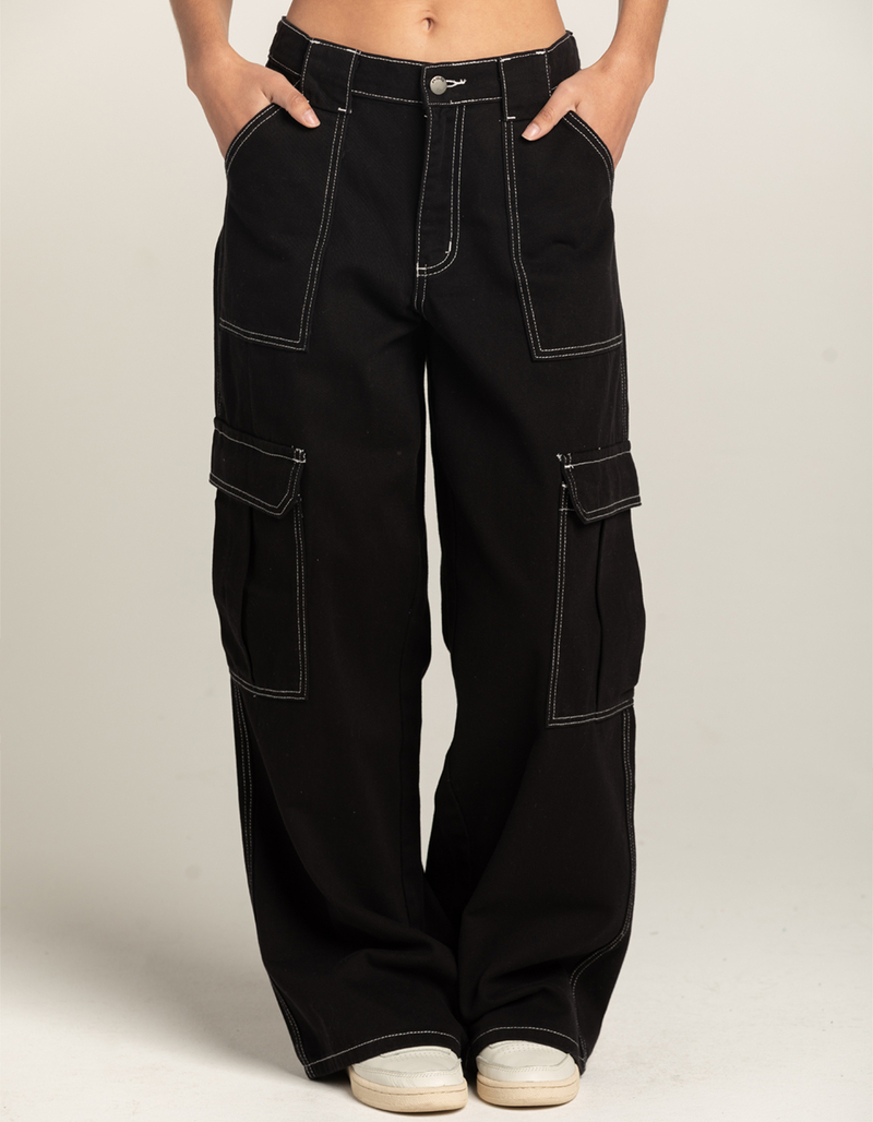 RSQ Womens Baggy Cargo Pants image number 1