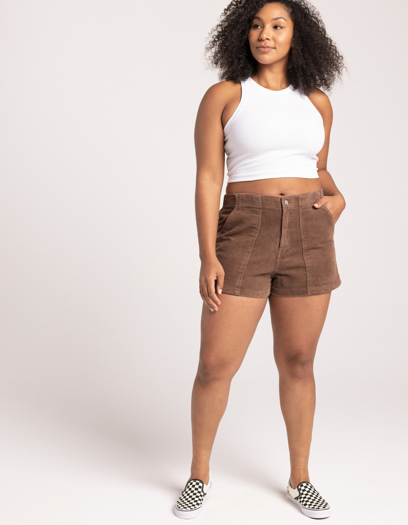 RSQ Utility Corduroy Womens Shorts image number 9