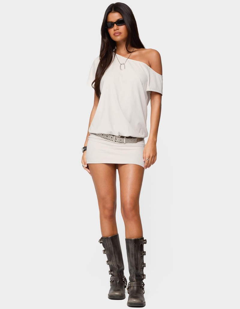 EDIKTED Dorie Off Shoulder Cut Out Mini Dress image number 3