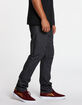 VOLCOM Vorta Mens Gray Denim Slim Straight Jeans image number 2