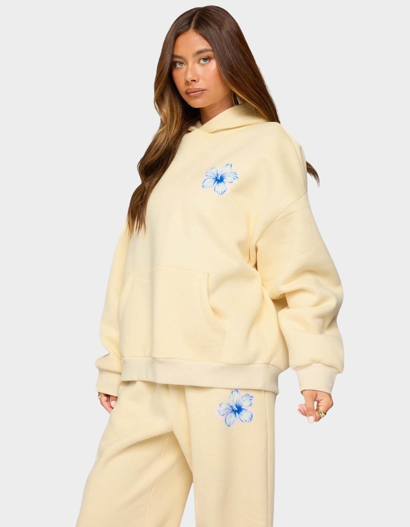 EDIKTED Tropical Bloom Hoodie image number 1
