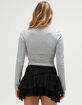 TILLYS Womens Long Sleeve Baby Tee image number 4