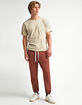 RSQ Mens Brick Fleece Jogger Sweatpants image number 1