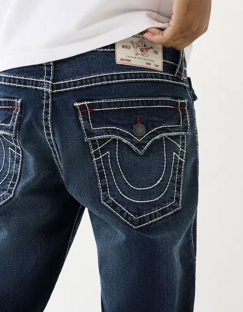 TRUE RELIGION Ricky Big T Flap Mens Relaxed Straight Jeans image number 4