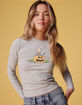 RSQ x Peanuts Womens Long Sleeve Baby Tee image number 1