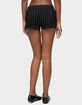 EDIKTED Violetta Striped Micro Shorts image number 3